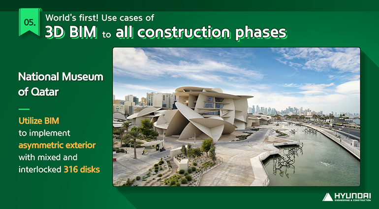 Worlds first! Use cases of 3D BIM applied to all construction phases